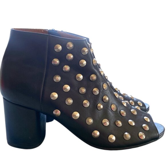 Junya Watanabe Leather Studded Boots Comme Des Garcon - Size 8 - Picture 5 of 15